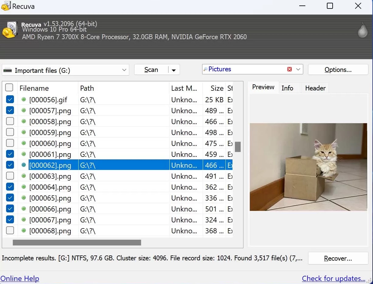 Recuva article preview — recuva software for windows